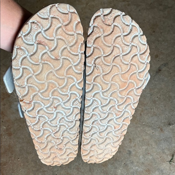 Birkenstock Light Gray Sandal Slip ons - Picture 5 of 6